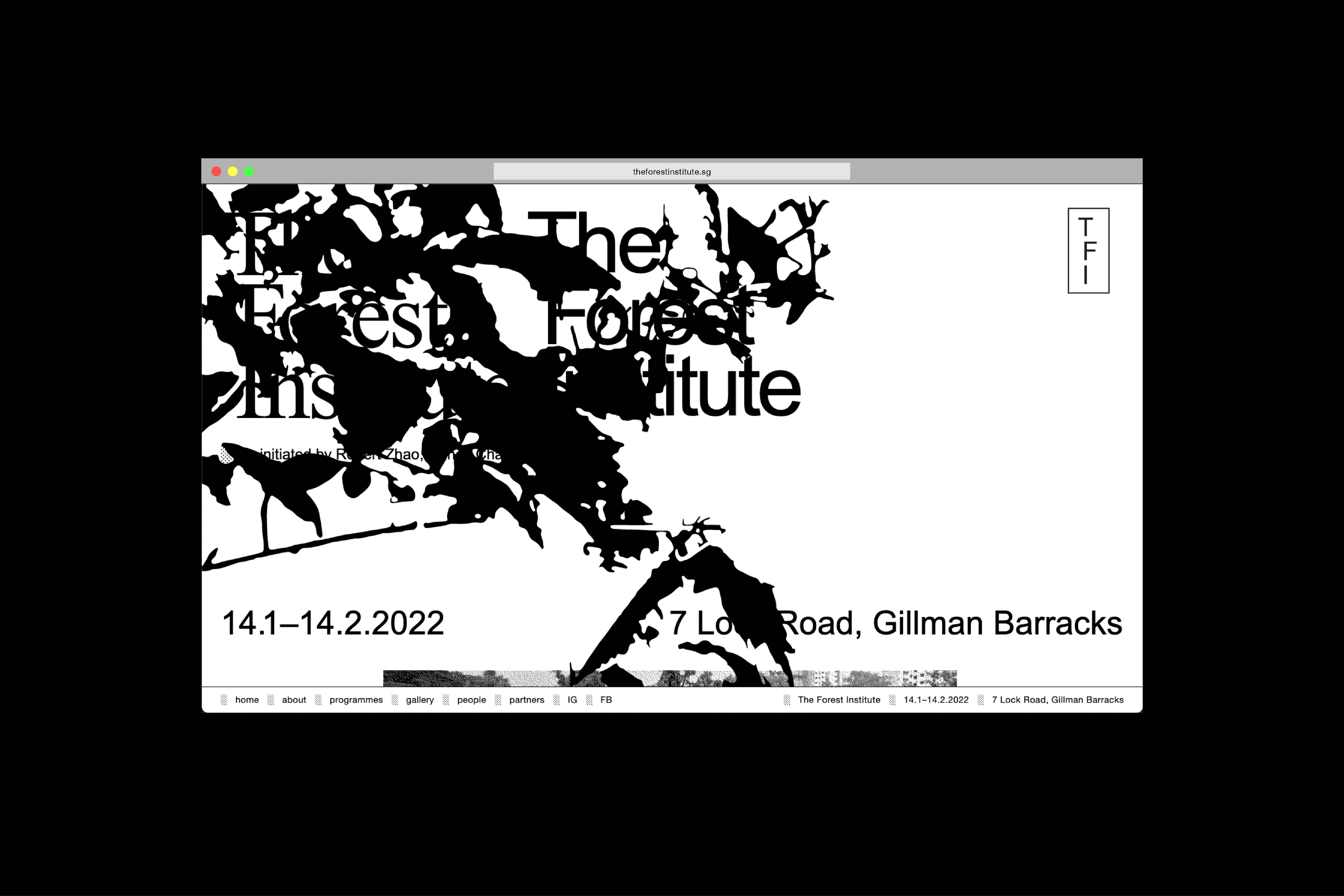 924 The Forest Institute (website), for John Tung and Robert Zhao Renhui